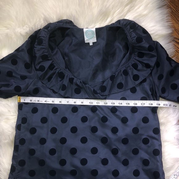 Devon Baer Silk polka Dot Blouse - Picture 10 of 13